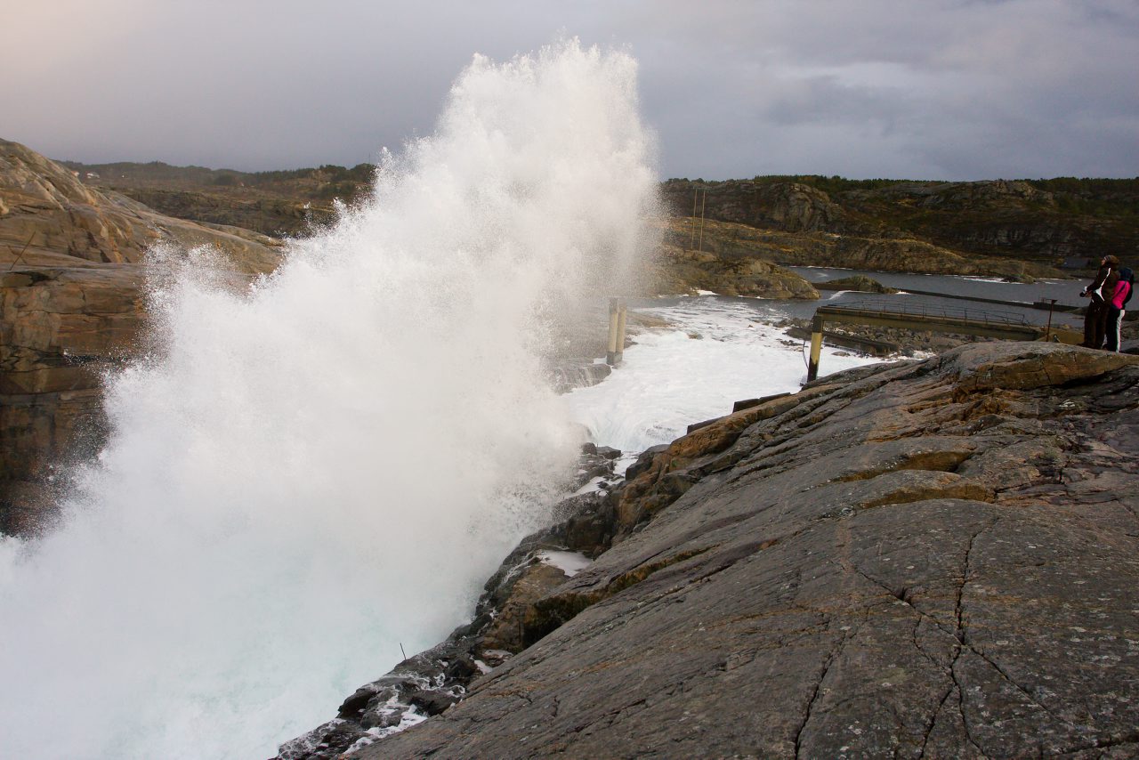 Stormy weather at Toftestallen, Toftoy - Oygarden outside Bergen